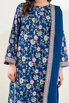 3PC Unstitched Printed Lawn Suit | KLA-3761 Printed KHAS STORES 