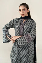 3PC Unstitched Printed Lawn Suit | KLA-3949 Printed KHAS STORES 
