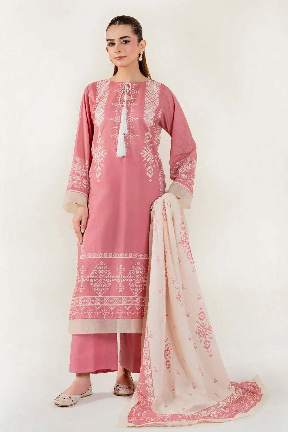 3PC Unstitched Printed Lawn Suit | KLA-3951 Printed KHAS STORES 