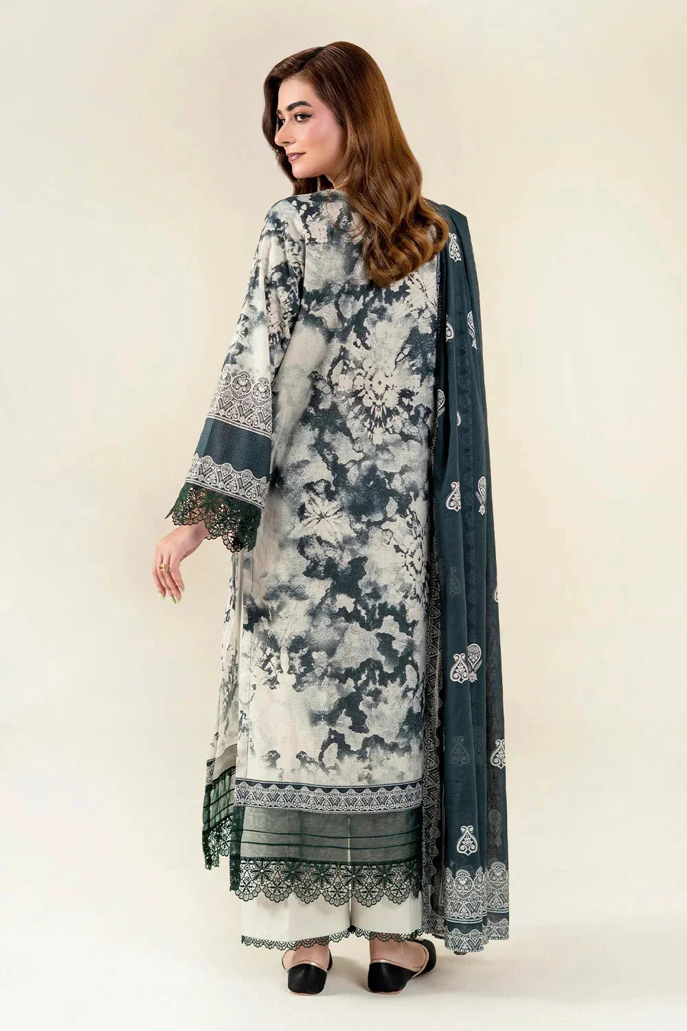 3PC Unstitched Printed Lawn Suit | KLA-3952 Printed KHAS STORES 