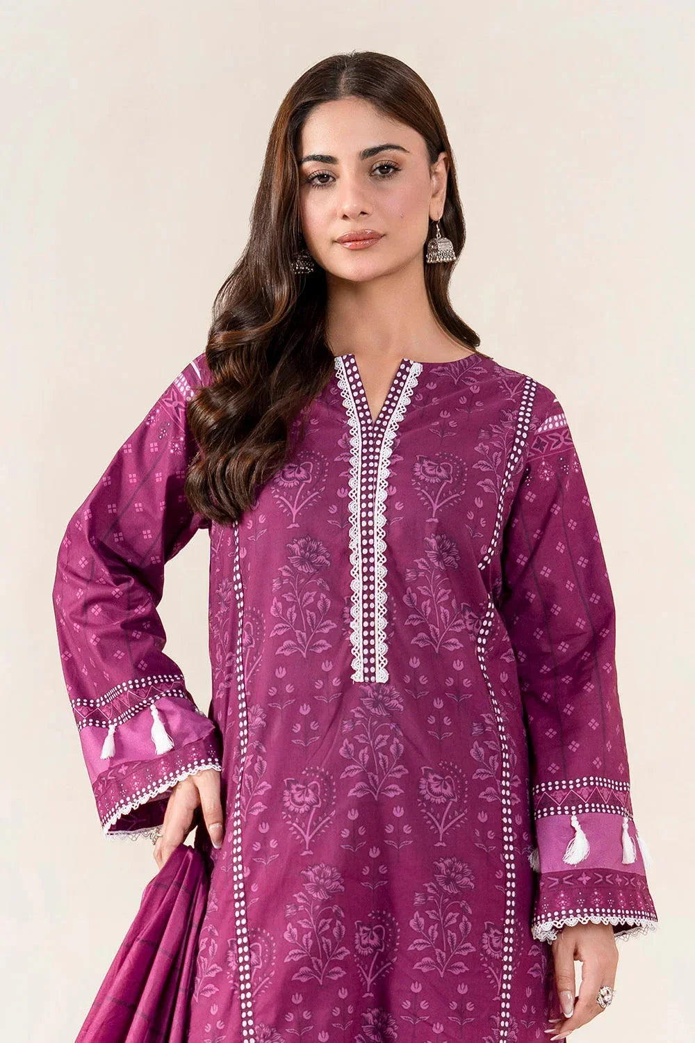 3PC Unstitched Printed Lawn Suit | KLA-3956 Printed KHAS STORES 