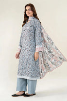 3PC Unstitched Printed Lawn Suit | KLA-3984 Printed KHAS STORES 