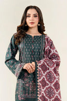 3PC Unstitched Printed Lawn Suit | KLA-3988 Printed KHAS STORES 
