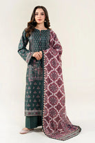 3PC Unstitched Printed Lawn Suit | KLA-3988 Printed KHAS STORES 