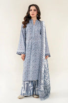 3PC Unstitched Printed Lawn Suit | KLA-3989 Printed KHAS STORES 