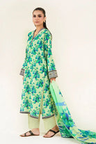 3PC Unstitched Printed Lawn Suit | KLP-3919 Printed KHAS STORES 