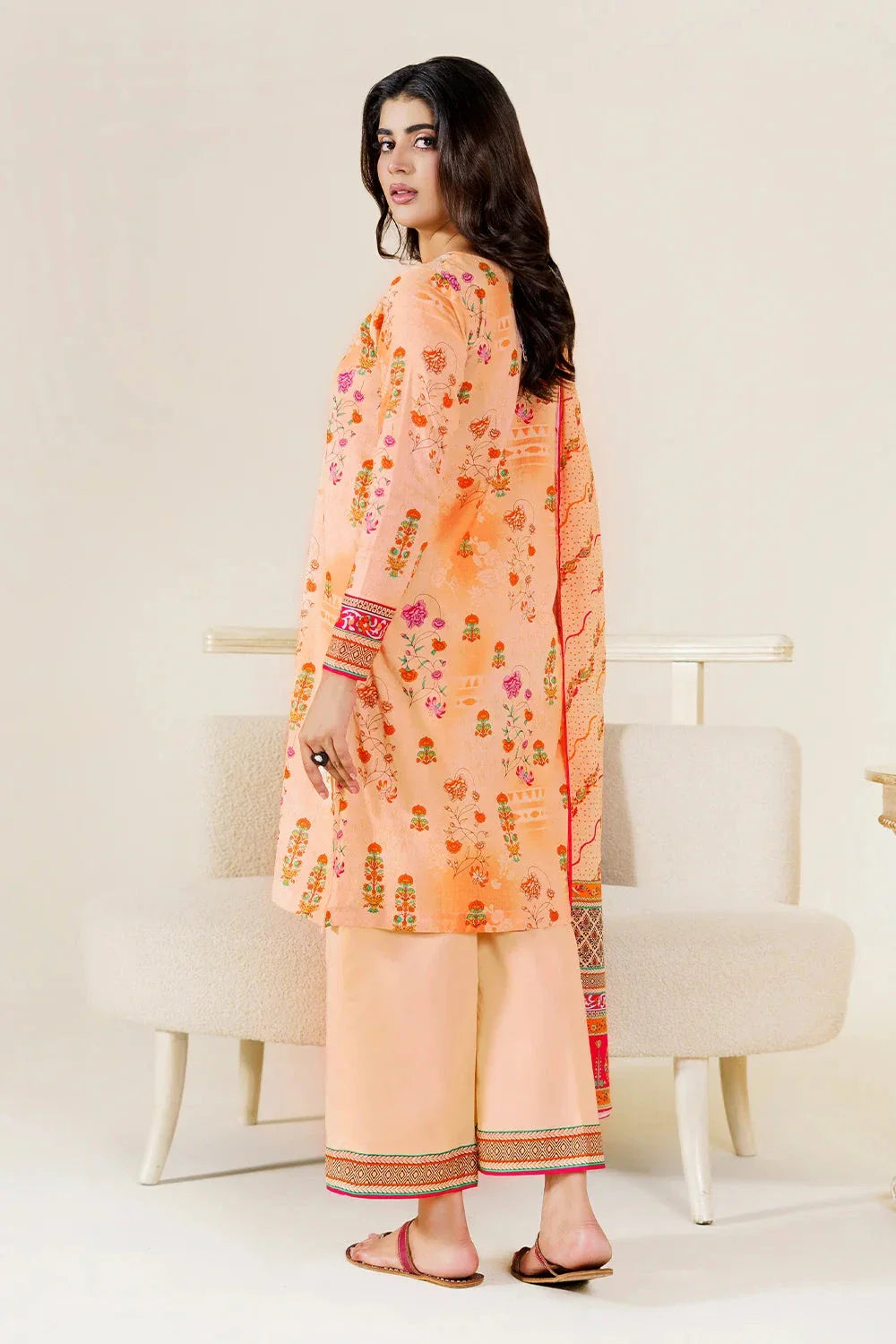 3PC Unstitched Printed Lawn Suit | KLP-3936 Printed KHAS STORES 