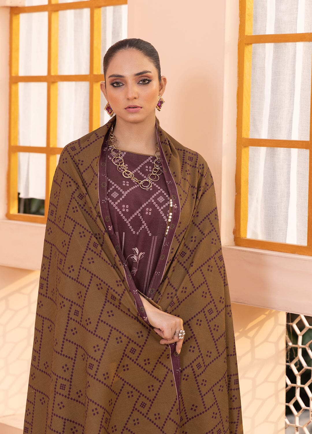 3Pcs Unstitched Khaddar KKH-2336 KHAS STORES 