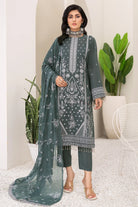 Mehr-O-Maah M-15 : Unstitched Embroidered Slub Karandi 3PC