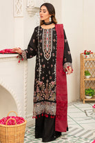 Rawayat R-05 : Unstitched Embroidered Slub Karandi 3PC