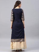 Blue printed kurta 