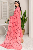 Mehr-O-Maah M-18 : Unstitched Embroidered Slub Karandi 3PC