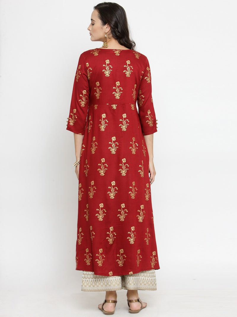 Women Red Maxi