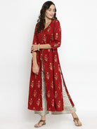 Women Red Maxi
