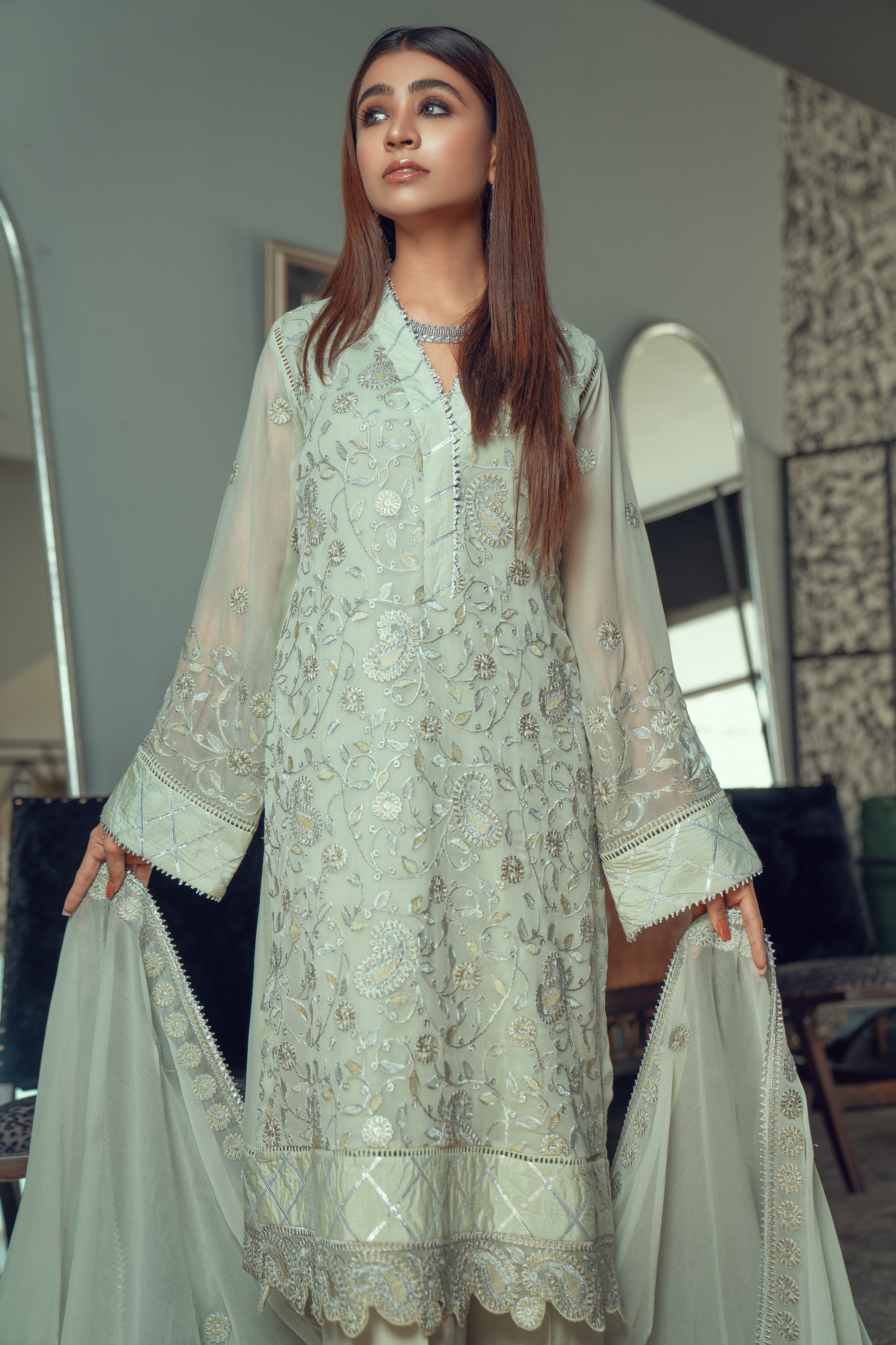 Chiffon Dresses Brands Collection 2024 Online in Pakistan La Mosak Chiffon Dresses Brands Collection 2024 Online in Pakistan La Mosak