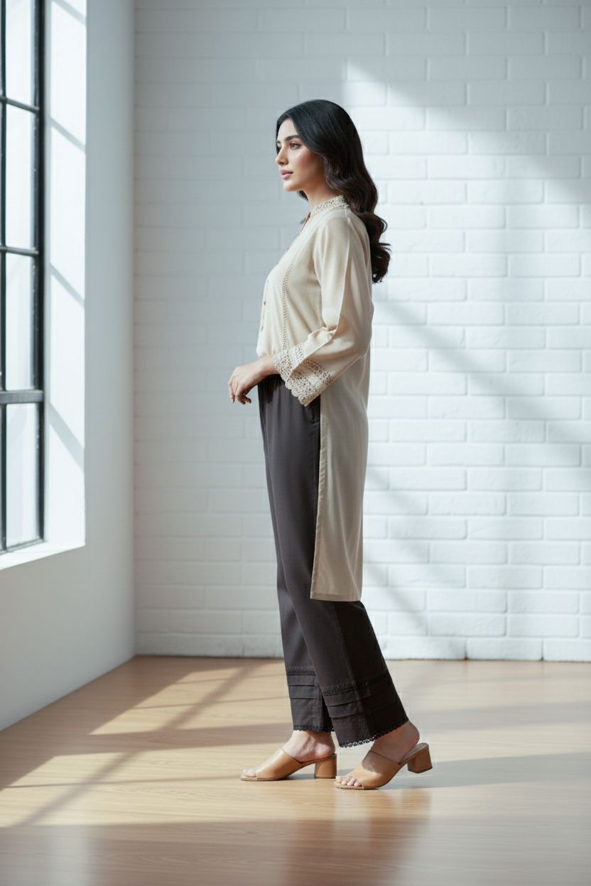 FANCY TROUSER BT-024 BLACK KHAS STORES 