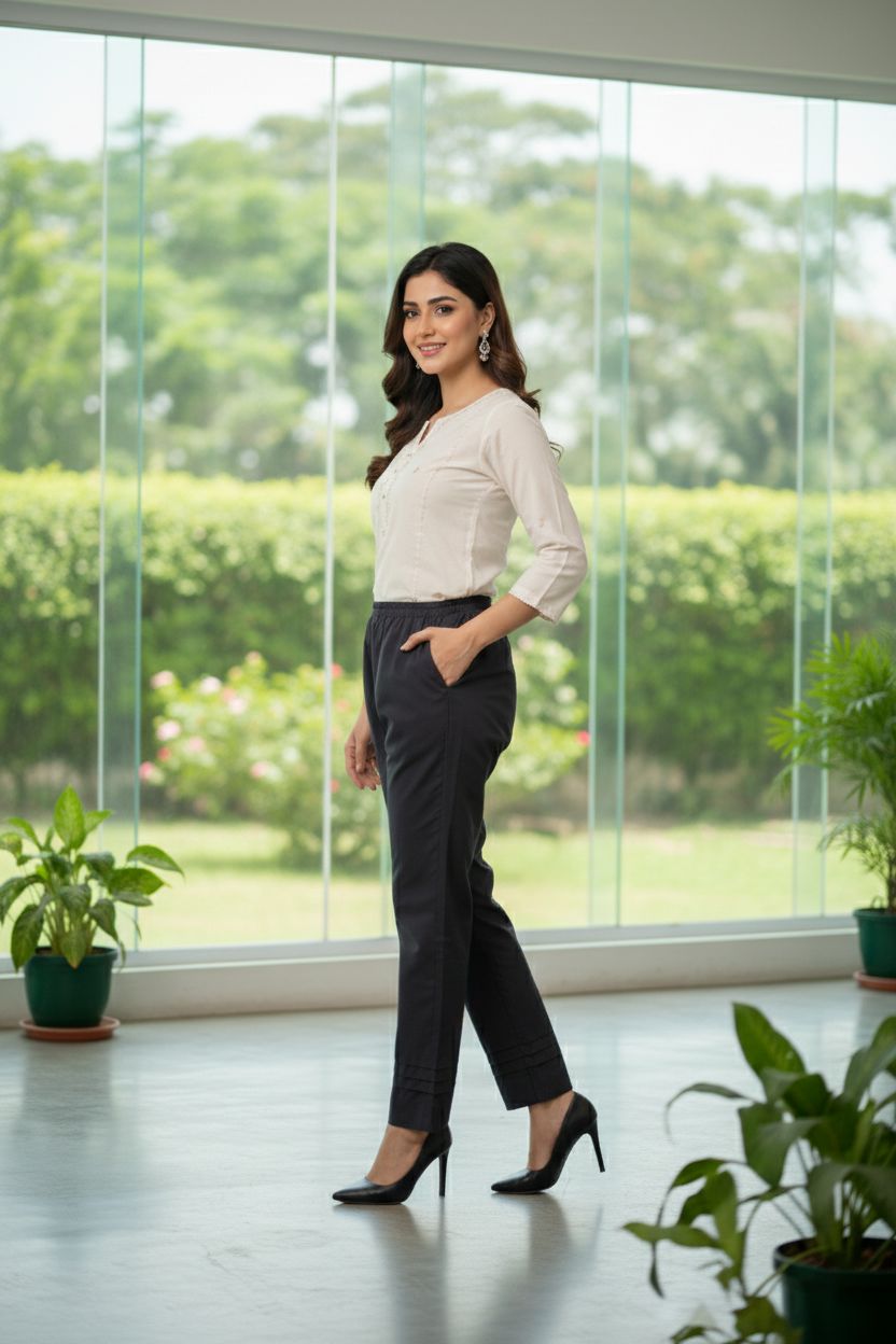 FANCY TROUSER BT-032 BLACK KHAS STORES 