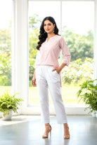 FANCY TROUSER BT-032 WHITE KHAS STORES 
