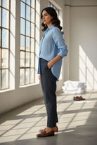 FANCY TROUSER TE-012 Charcoal Black KHAS STORES 
