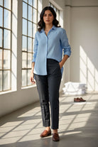 FANCY TROUSER TE-012 Charcoal Black KHAS STORES 