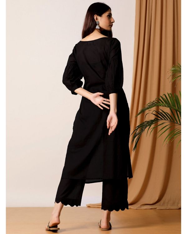 Black dress with dupatta