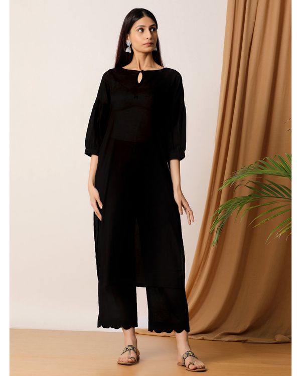 Black dress with dupatta