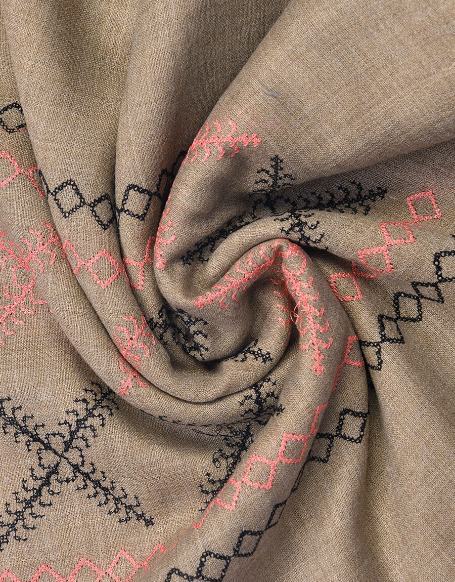 Machine Embroidery SHAWL S-003 Apparel & Accessories KHAS STORES 