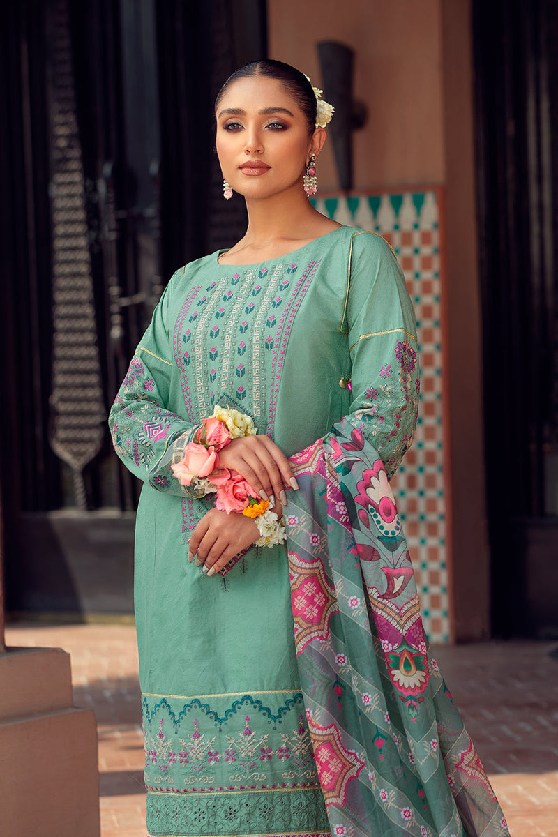 Kunwal - Unstitched 3 Pieces Lawn Suit | La Mosaïk