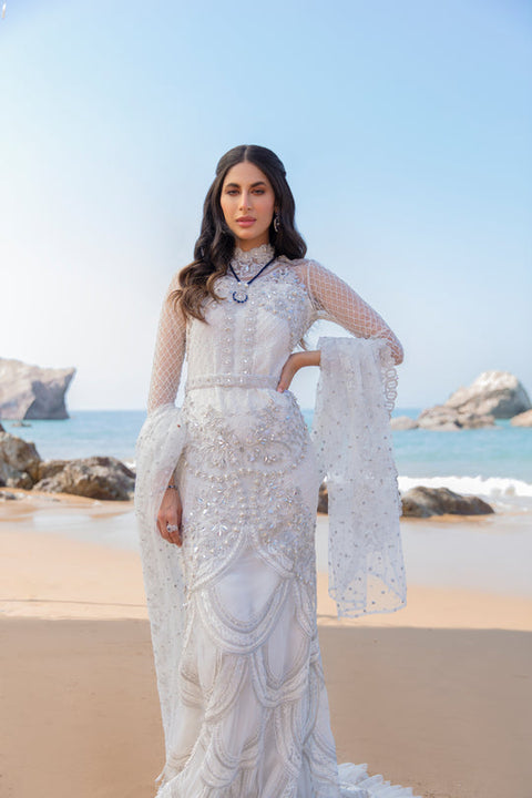 Buy Pakistani Ivory Nikah Bridal Dress Online in India - Etsy