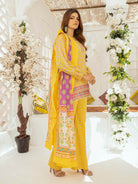 AMBER - YELLOW 3 PIECE UNSTITCHED LAWN