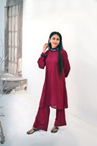 Rusty Red Georgette(2 Piece Stitched)