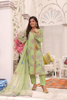 3 piece viscose silk block print - Allure